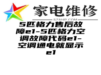 5匹格力售后故障e1-5匹格力空调故障代码e1-空调通电就显示e1