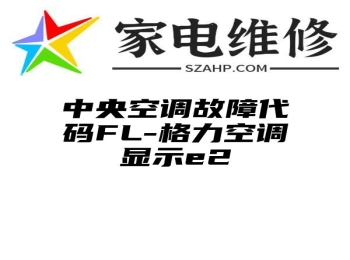 中央空调故障代码FL-格力空调显示e2