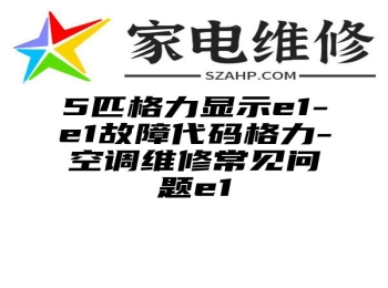 5匹格力显示e1-e1故障代码格力-空调维修常见问题e1