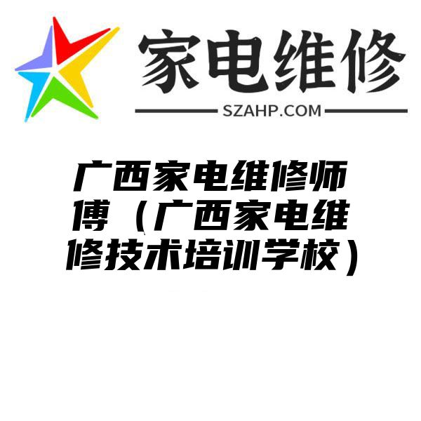 广西家电维修师傅（广西家电维修技术培训学校）