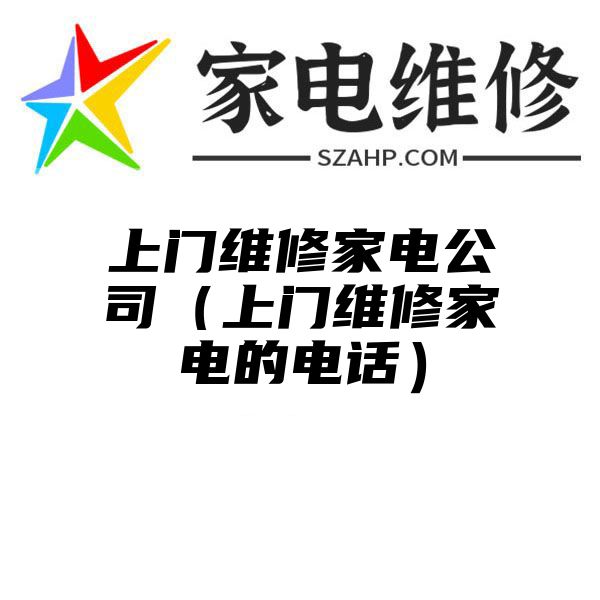 上门维修家电公司（上门维修家电的电话）