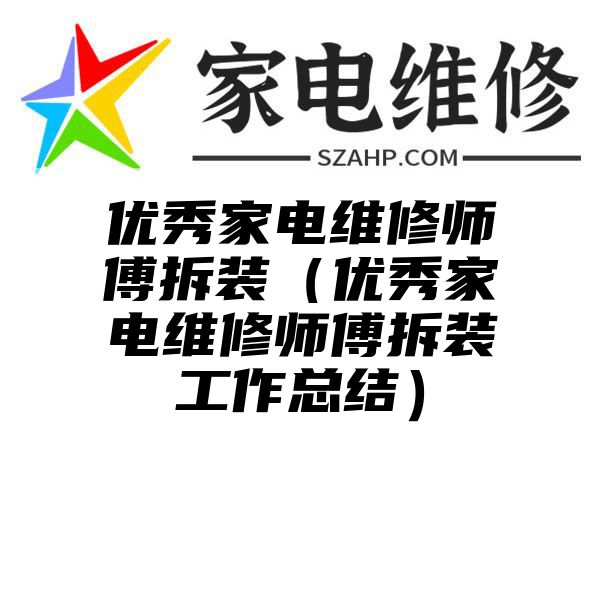 优秀家电维修师傅拆装（优秀家电维修师傅拆装工作总结）